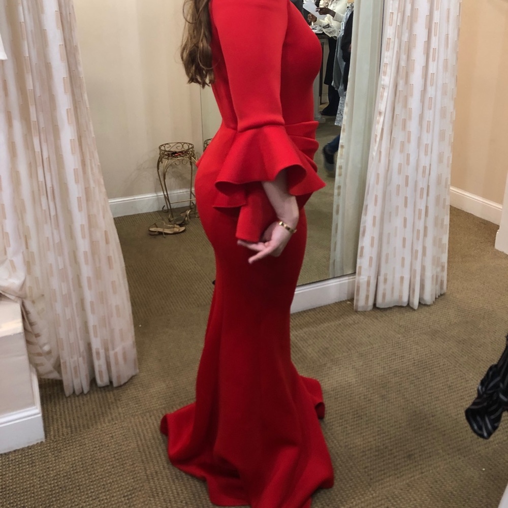 JOVANI RED GOWN - Picture 3 of 5